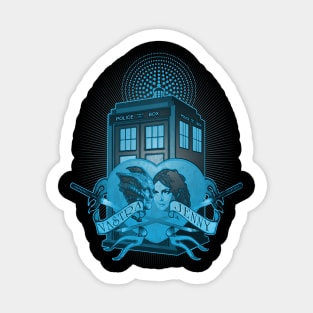 VASTRA AND JENNY LOVE BLUE VERSION Sticker